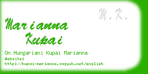 marianna kupai business card